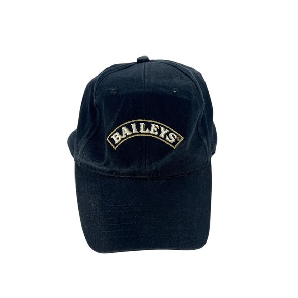 Baileys Black Adjustable Baseball Cap Dad Hat Embroidered Logo Cotton Unisex - Picture 1 of 4